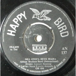 African Brothers Nea Onipa Beye Biara / Mehwe Onyame USED VINYL 7INCH 45 RPM SINGLE MONO
