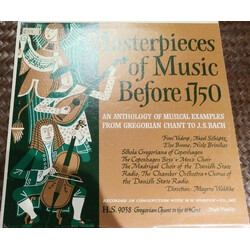 Danish Soloists And Ensembles Masterpieces Of Music Before 1750 An Anthology Of Musical Example From Gregorian Chant To J. S. Bach Vinyl LP USED