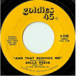 Della Reese And That Reminds Me USED VINYL 7INCH 45 RPM REISSUE