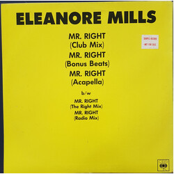 Eleanore Mills Mr Right USED VINYL 12INCH 33 S RPM