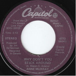 Anne Murray Why Don't You Stick Around USED VINYL 7INCH 45 RPM SINGLE