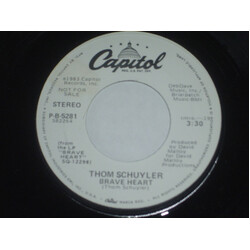 Thom Schuyler Brave Heart USED VINYL 7INCH 45 RPM SINGLE PROMO STEREO