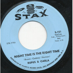 Rufus Thomas / Carla Thomas Night Time Is The Right Time USED VINYL 7INCH 45 RPM SINGLE