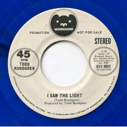 Todd Rundgren I Saw The Light USED VINYL 7INCH 45 RPM SINGLE PROMO STEREO MONO