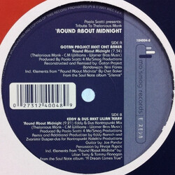 Paolo Scotti 'Round About Midnight (Tribute To Thelonious Monk) VINYL 12" USED