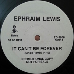 Ephraim Lewis It Can't Be Forever VINYL 12" USED