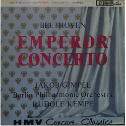 Ludwig van Beethoven / Jakob Gimpel / Berliner Philharmoniker / Rudolf Kempe Emperor Concerto Vinyl LP USED