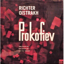 Sergei Prokofiev / Sviatoslav Richter / David Oistrach Violin Concerto No. 1 / Piano Concerto No.1 / Suite From 'Cinderella' Vinyl LP USED