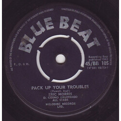 Eric "Monty" Morris / Frank Cosmo / Drumbago All Stars Pack Up Your Troubles / Oh What A Smile Can Do USED VINYL 7INCH 45 RPM SINGLE