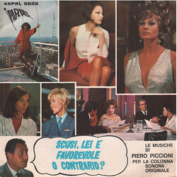 I Cantori Moderni di Alessandroni / Piero Piccioni Scusi, Lei E' Favorevole O Contrario ? USED VINYL 7INCH 45 RPM SINGLE