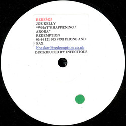 Joe Kelly What's Happening / Arora USED VINYL 12INCH PROMO WHITE LABEL