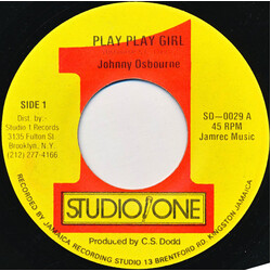 Johnny Osbourne Play Play Girl USED VINYL 7INCH 45 RPM
