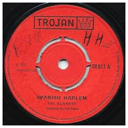 Val Bennett / Roy Shirley Spanish Harlem / If I Did Know USED VINYL 7INCH 45 RPM SINGLE