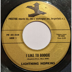 Lightnin' Hopkins I Like To Boogie USED VINYL 7INCH 45 RPM
