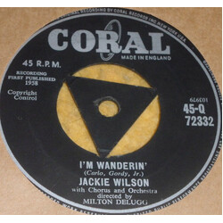 Jackie Wilson As Long As I Live / I'm Wanderin' USED VINYL 7INCH 45 RPM