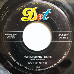 Bonnie Guitar Whispering Hope USED VINYL 7INCH 45 RPM