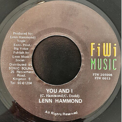 Lenn Hammond You And I USED VINYL 7INCH 45 RPM