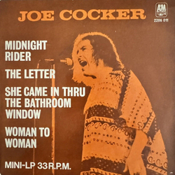 Joe Cocker Midnight Rider USED VINYL 7INCH 33 S RPM EP STEREO