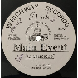 Main Event So Delicious USED VINYL 12INCH 45 RPM