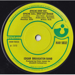 The Edgar Broughton Band Apache Drop Out Vinyl 7" USED