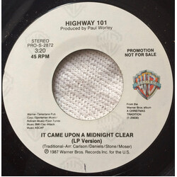 Highway 101 / Emmylou Harris It Came Upon A Midnight Clear / Light Of The Stable USED VINYL 7INCH 45 RPM SINGLE PROMO
