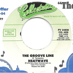 Heatwave The Groove Line / Gangsters Of The Groove Vinyl 7" USED