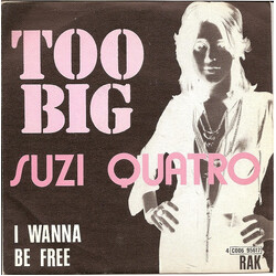Suzi Quatro Too Big / I Wanna Be Free USED VINYL 7INCH 45 RPM SINGLE