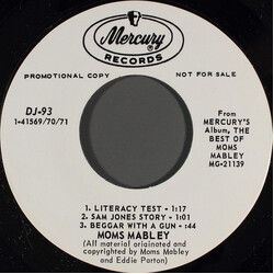 Moms Mabley From Mercury's Album, The Best Of Moms Mabley USED VINYL 7INCH 45 RPM PROMO SAMPLER