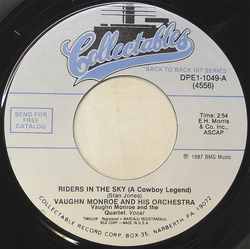 Vaughn Monroe And His Orchestra Riders In The Sky (A Cowboy Legend) Vinyl 7" USED