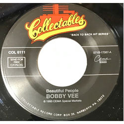 Bobby Vee Sharing You / Beautiful People Vinyl 7" USED