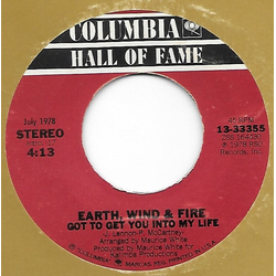 Earth, Wind & Fire Got To Get You Into My Life / On Your Face Vinyl 7" USED