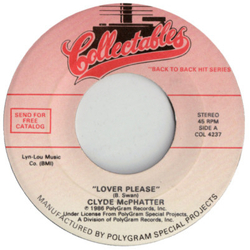 Clyde McPhatter / The Diamonds Lover Please / She Say (Omm Dooby Doom) Vinyl 7" USED