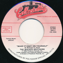 The Walker Brothers / Lou Christie Make It Easy On Yourself / Rhapsody In The Rain Vinyl 7" USED