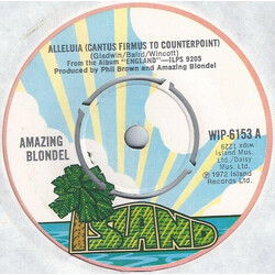 Amazing Blondel Alleluia (Cantus Firmus To Counterpoint) Vinyl 7" USED