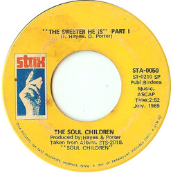 Soul Children The Sweeter He Is USED VINYL 7INCH 45 RPM SINGLE