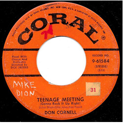 Don Cornell Teenage Meeting / I Still Have A Prayer USED VINYL 7INCH SINGLE