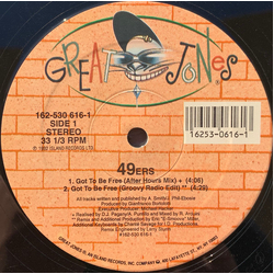 49ers Got To Be Free Vinyl 12" USED