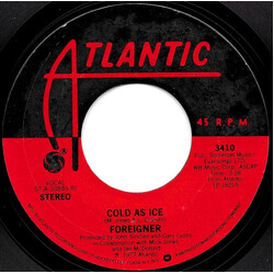 Foreigner Cold As Ice USED VINYL 7INCH 45 RPM SINGLE STYRENE