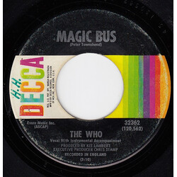 The Who Magic Bus / Someone's Coming USED VINYL 7INCH 45 RPM SINGLE