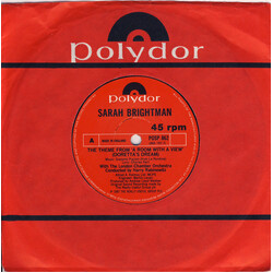 Sarah Brightman / The London Chamber Orchestra / Harry Rabinowitz The Theme From 'A Room With A View' (Doretta's Dream) USED VINYL 7INCH 45 RPM SINGLE