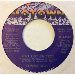 Commodores Too Hot Ta Trot USED VINYL 7INCH SINGLE 45 RPM