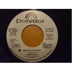 Janis Ian Society's Child USED VINYL 7INCH 45 RPM SINGLE PROMO