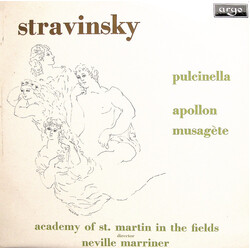 Igor Stravinsky / The Academy Of St. Martin-in-the-Fields / Sir Neville Marriner Pulcinella / Apollon Musagète Vinyl LP USED