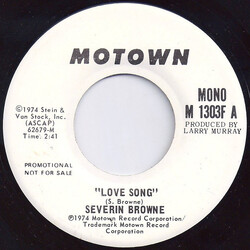Severin Browne Love Song USED VINYL 7INCH 45 RPM SINGLE PROMO STEREO MONO