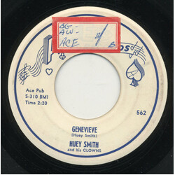 Huey "Piano" Smith & His Clowns Genevieve / Would You Believe It (I Have A Cold) USED VINYL 7INCH 45 RPM