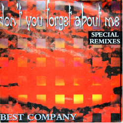 Best Company (2) Don't You Forget About Me Vinyl 7" USED