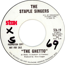 The Staple Singers The Ghetto / Got To Be Some Changes Made USED VINYL 7INCH 45 RPM SINGLE PROMO