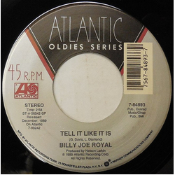 Billy Joe Royal Tell It Like It Is Vinyl 7" USED
