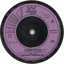 Detroit Emeralds I Think Of You USED VINYL 7INCH SINGLE 45 RPM