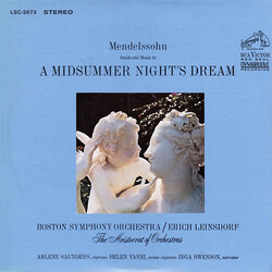 Felix Mendelssohn-Bartholdy / Erich Leinsdorf / Boston Symphony Orchestra Incidental Music To A Midsummer Night's Dream Vinyl LP USED
